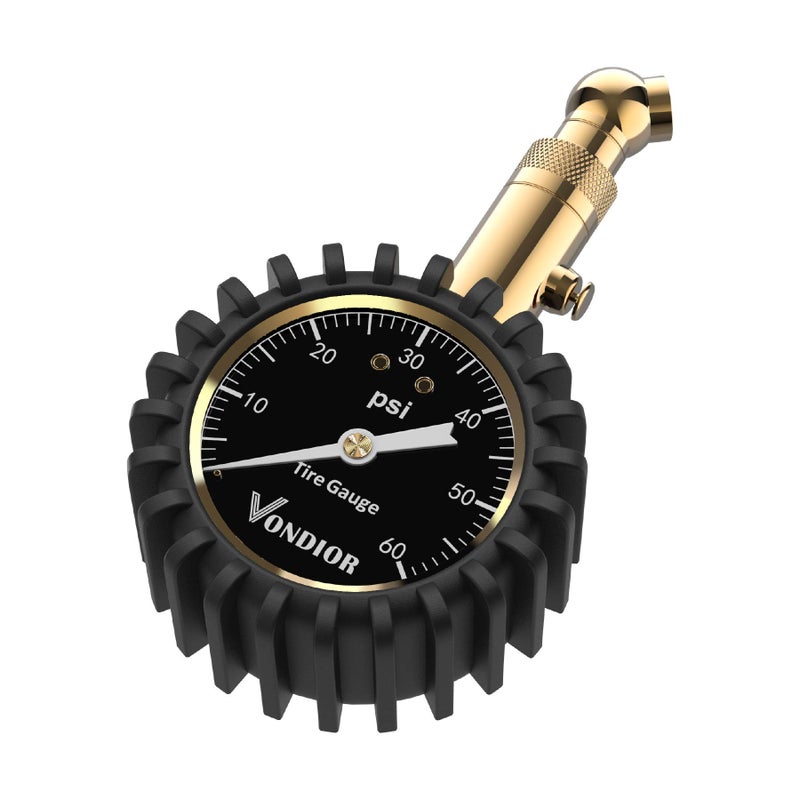 Vondior Tire Pressure Gauge - (0-60 PSI) Heavy Duty, Certified ANSI Accurate with Large 2 Inch Easy to Read Glow Dial, Low - High Air Pressure Gauge. Tire Gauge for Car and Trucks Tires by Vondior - Image 1